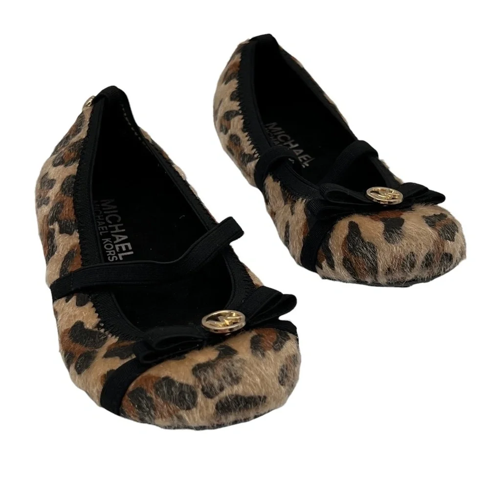 Michael Kors Cheetah Slip On Ballet Flats Size 11 Toddler Girl's